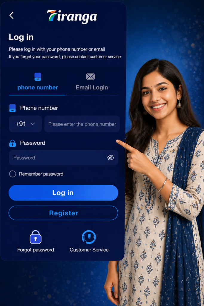 Tiranga Game Login